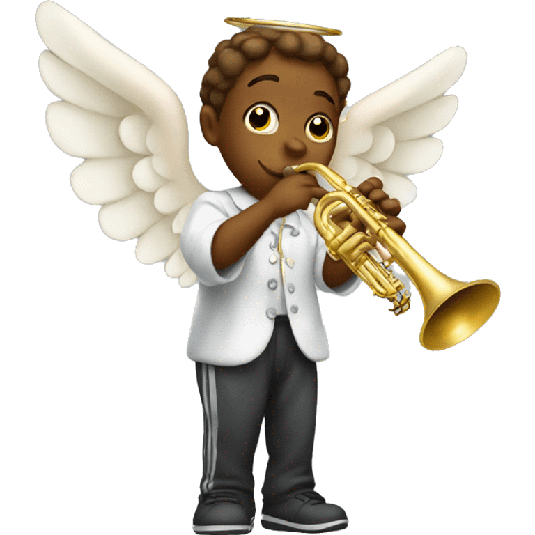 angel playing trumpet emoji