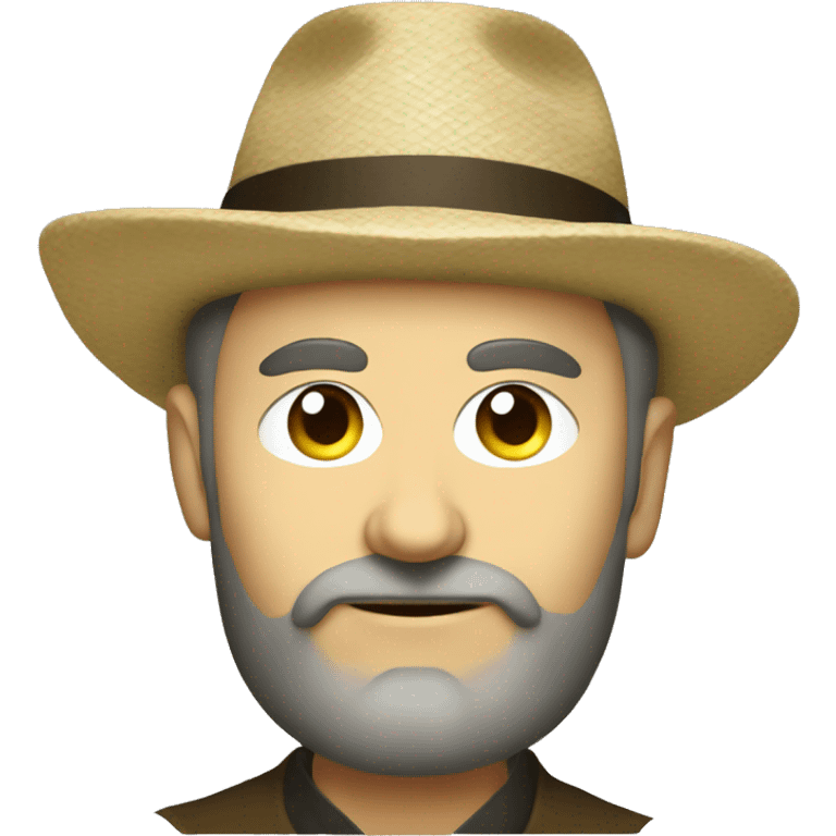 Taras Shevchenko in a hat emoji