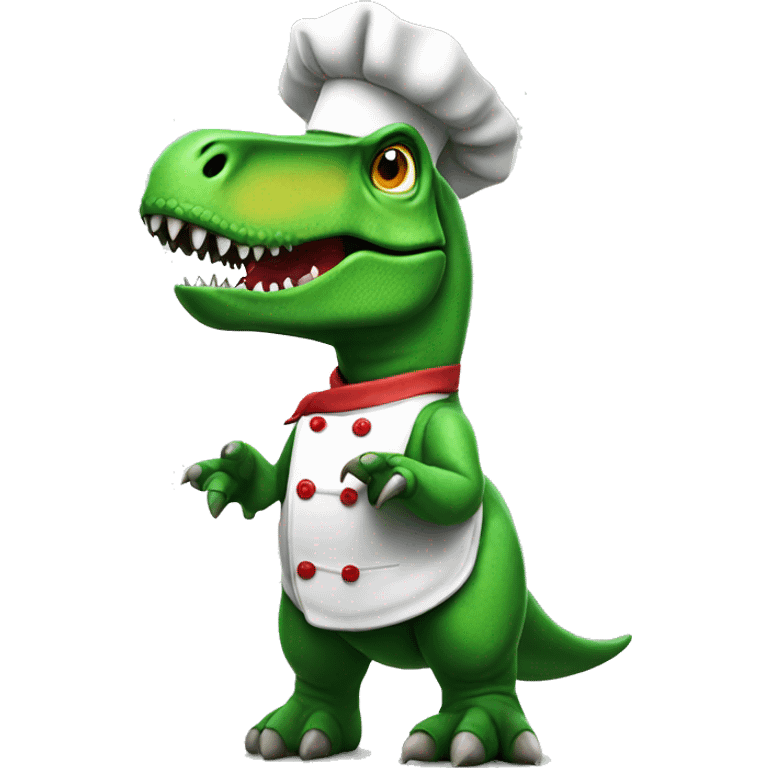 T rex with chef hat emoji