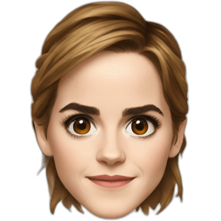 Emma Watson qui mange des frites emoji