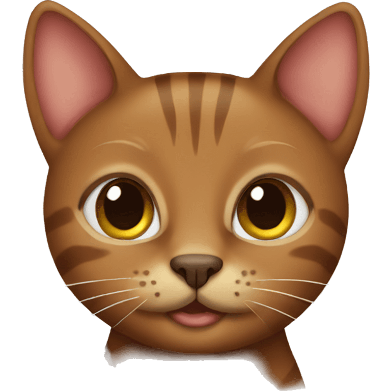 Brown cat  emoji