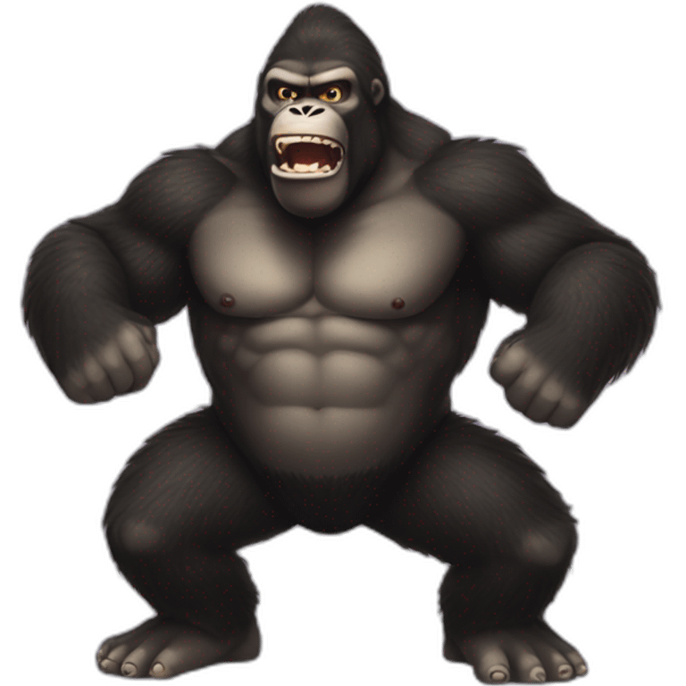 King Kong banging on chest emoji