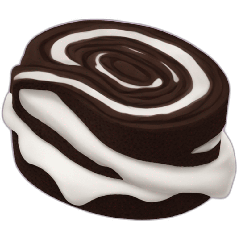 Oreo chocolate roll emoji