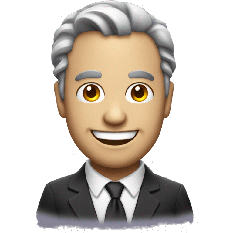 evil businessman smiling emoji