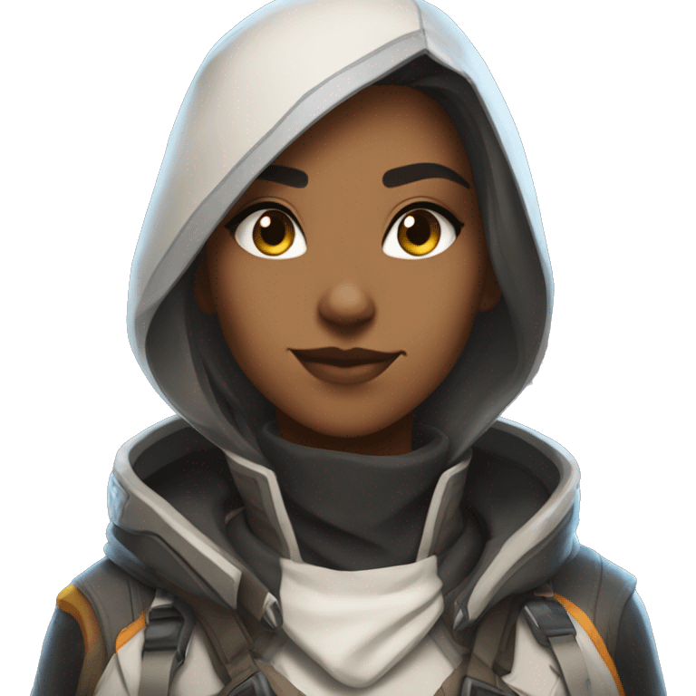 Overwatch's Ana wearing her default look emoji