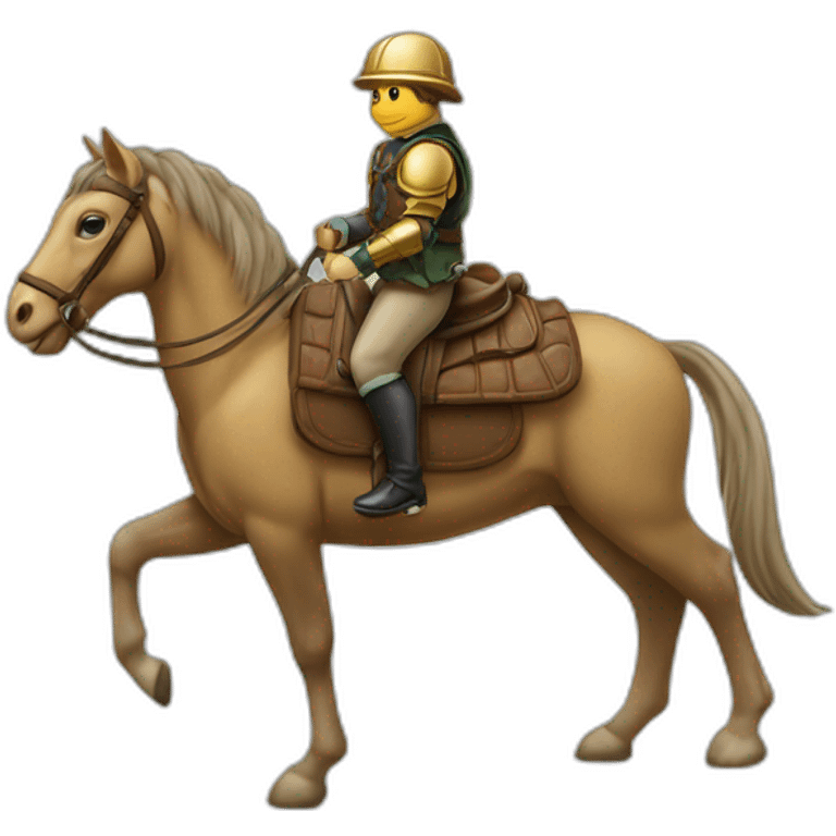 Tortue sur un cheval emoji