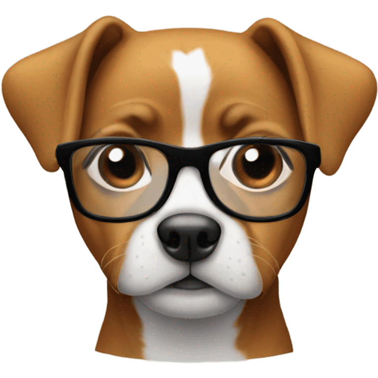 Dogs with glasses emoji