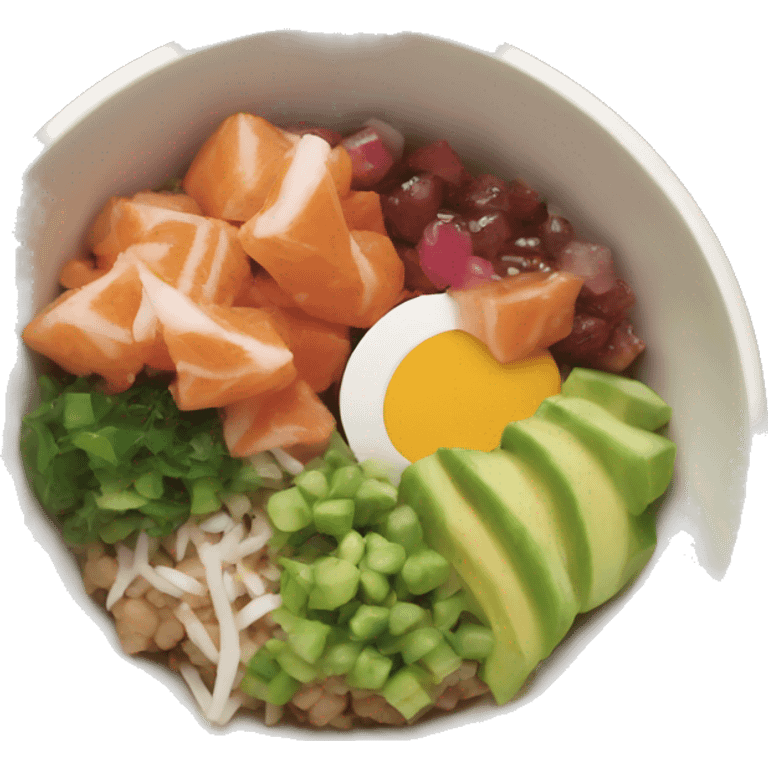 Poke bowl emoji