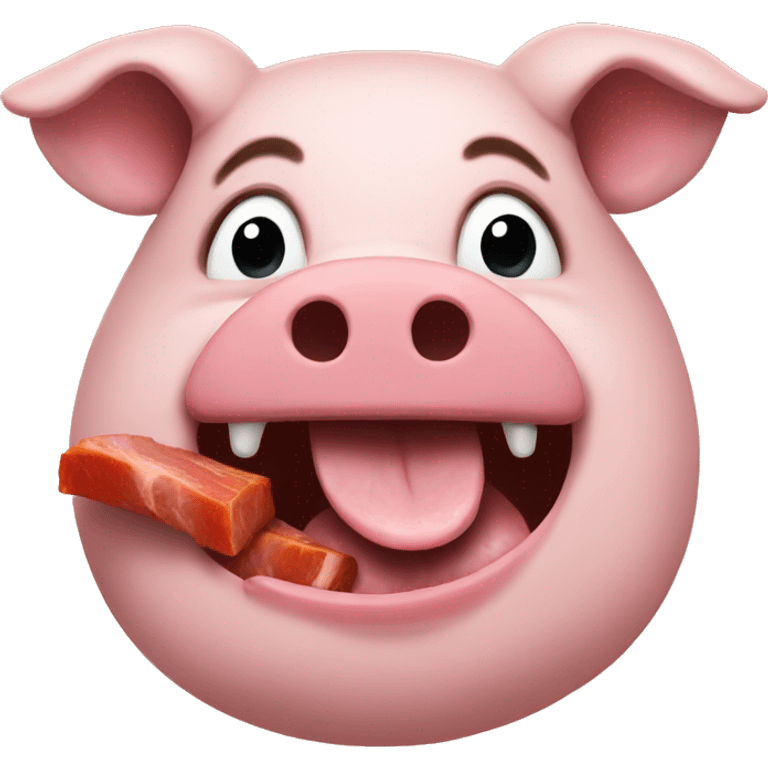 Eating pork emoji