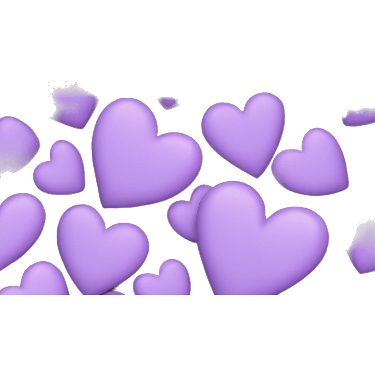 Lilac heart emoji