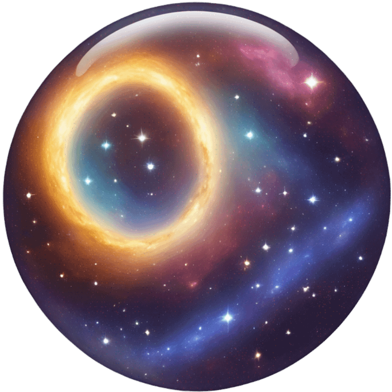 universe in rounded shape emoji