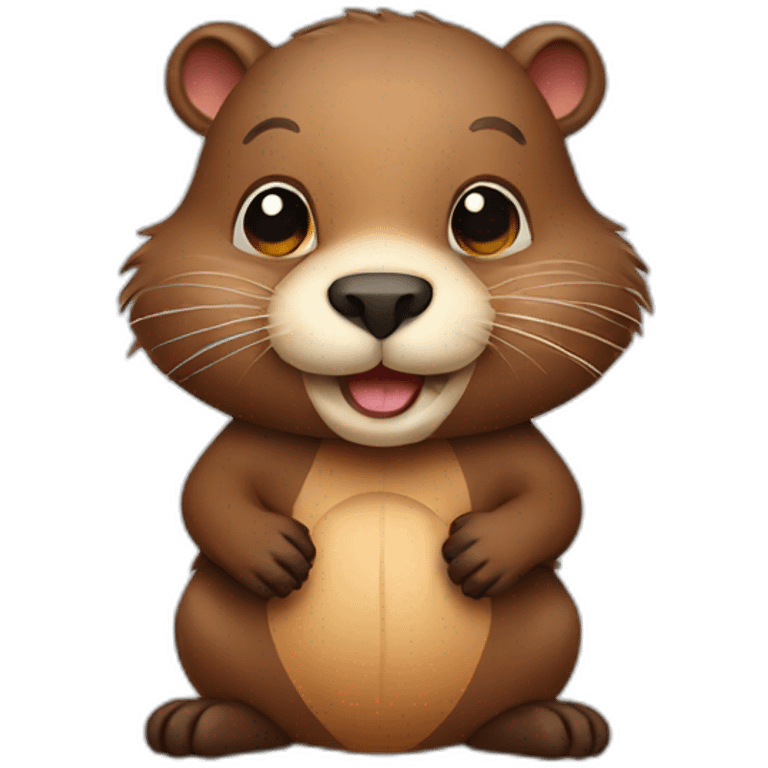 cute beaver emoji