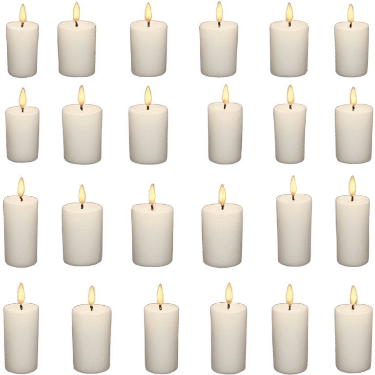 White candles emoji