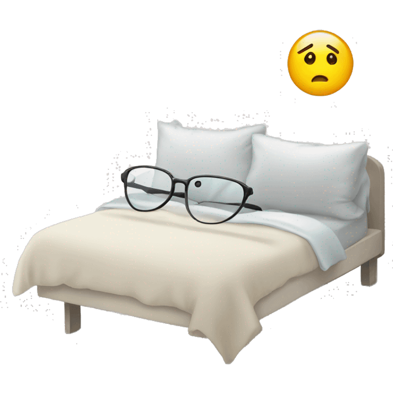 Glasses Waking up on the wrong side of the bed  emoji