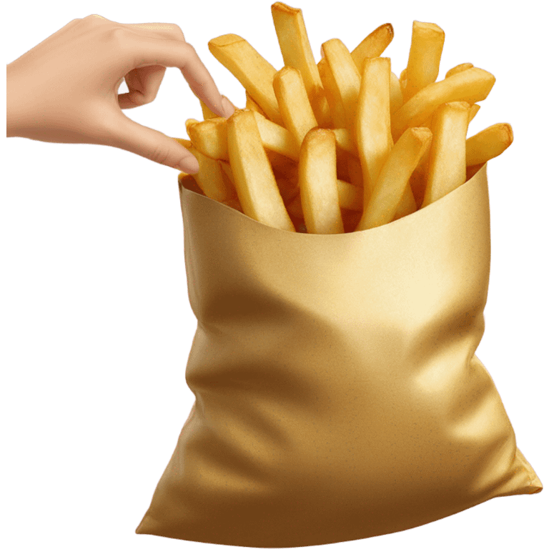 Putting the fries in the bag emoji