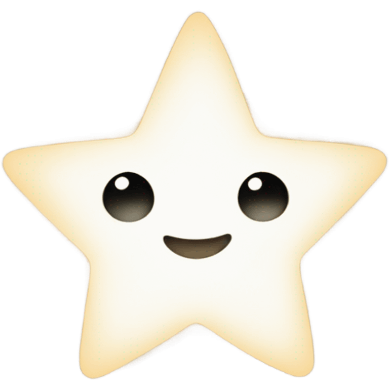 Bright white star emoji