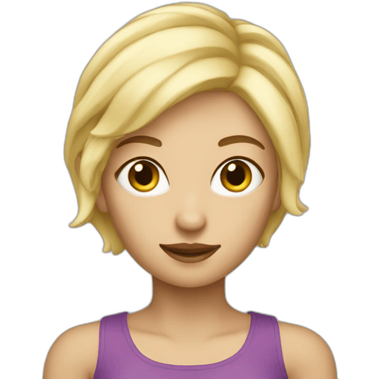 pixie blonde woman emoji