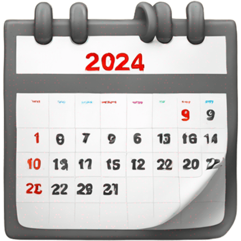 calendar 2024 emoji