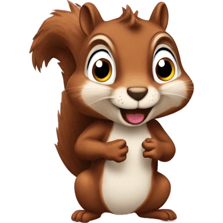 Squirrel named Snookums with ADHD emoji