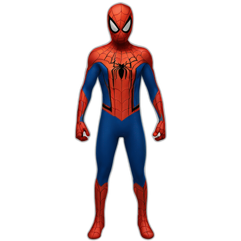 Moaï spider man suit emoji