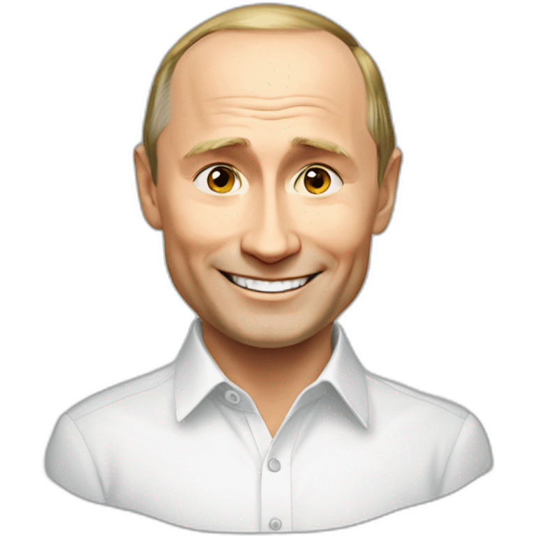 Draw putin with smile  emoji