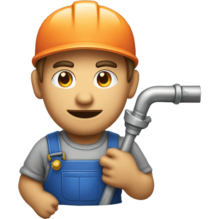 Plumber with auger emoji