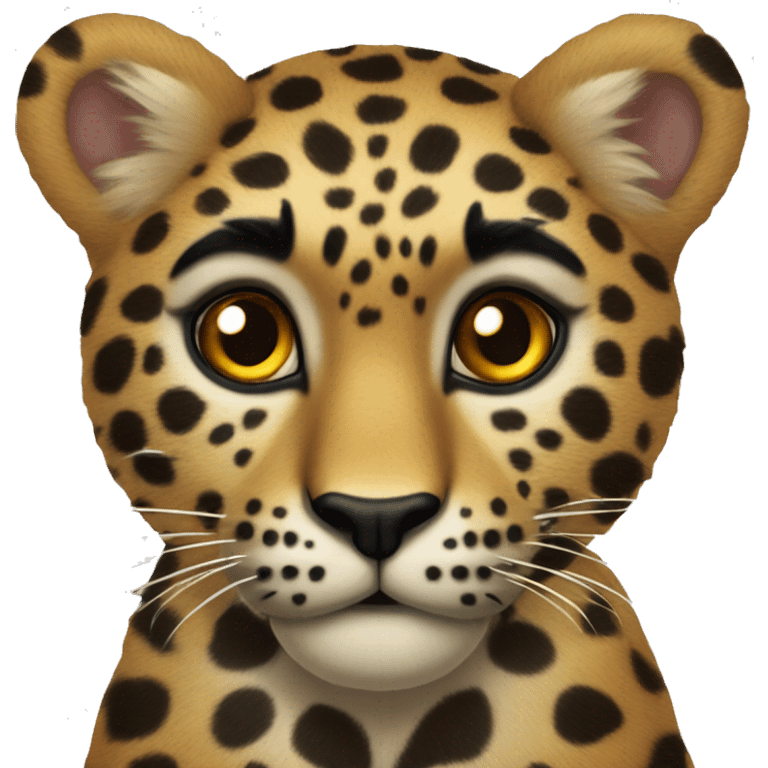 Corazón con manchas de leopardo emoji