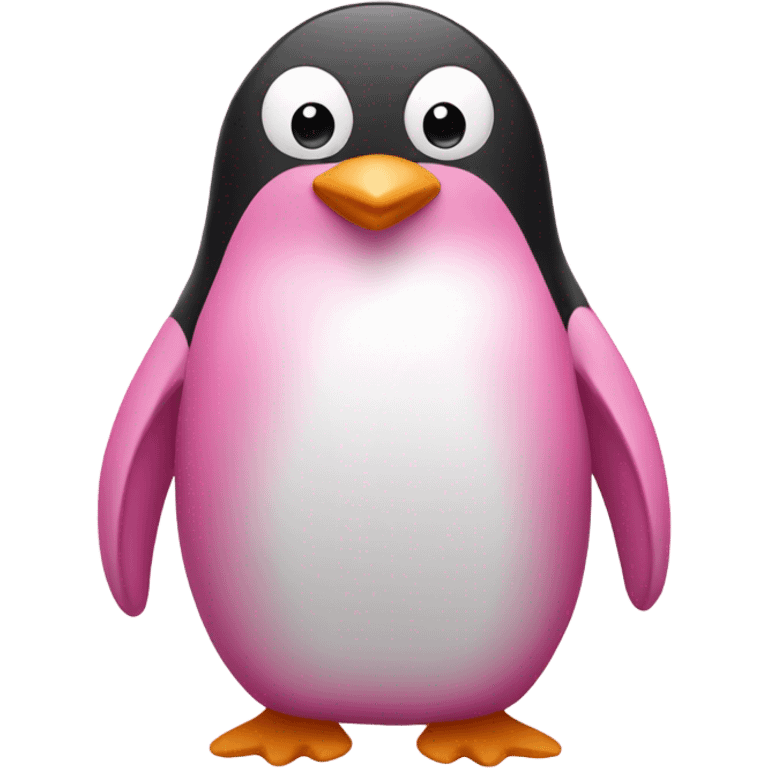 A pink penguin  emoji