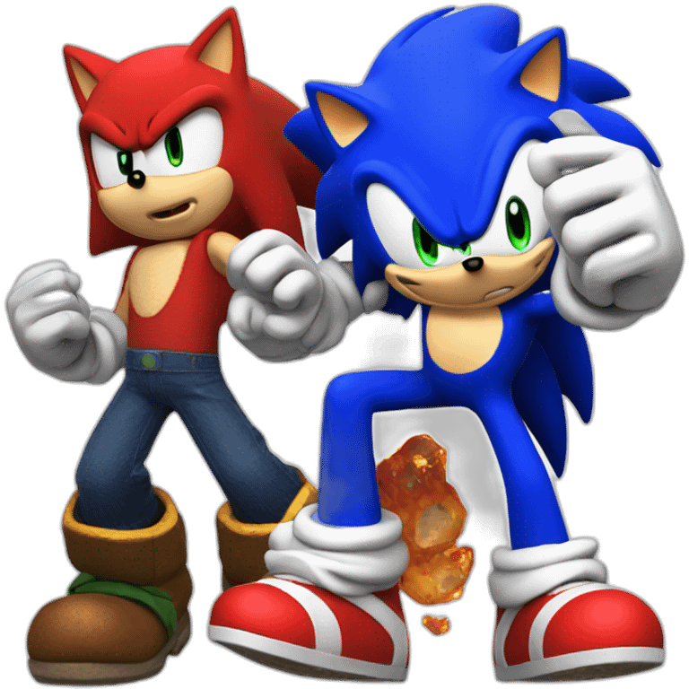 Sonic vs mario vs crash emoji