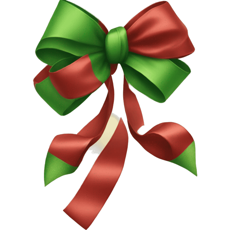 Christmas bow emoji