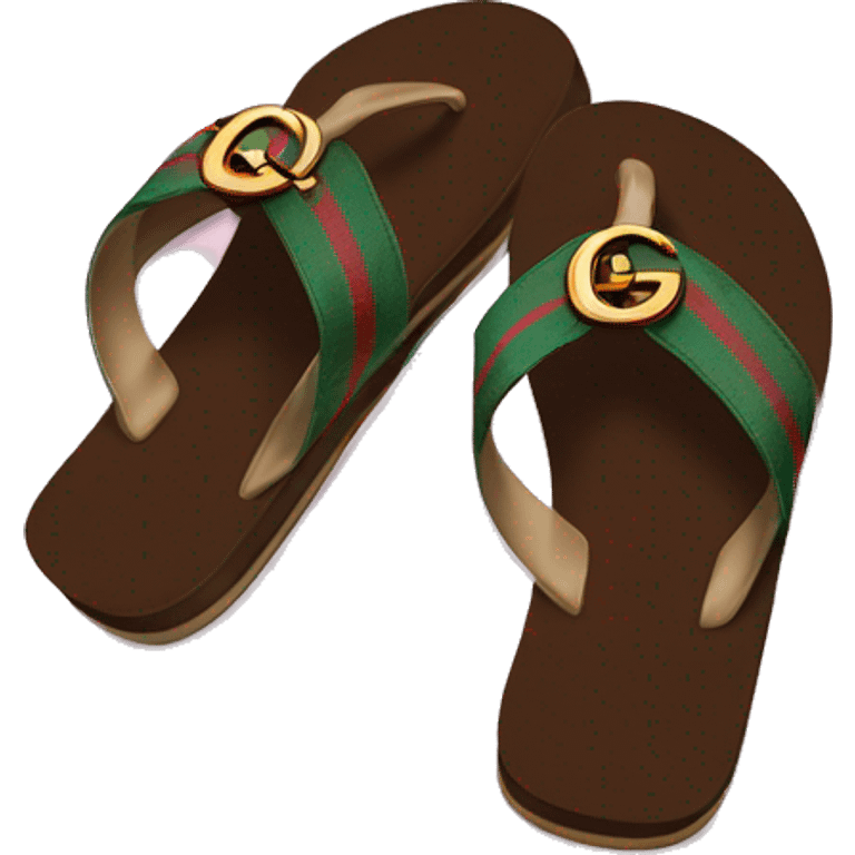 Gucci flip flops  emoji