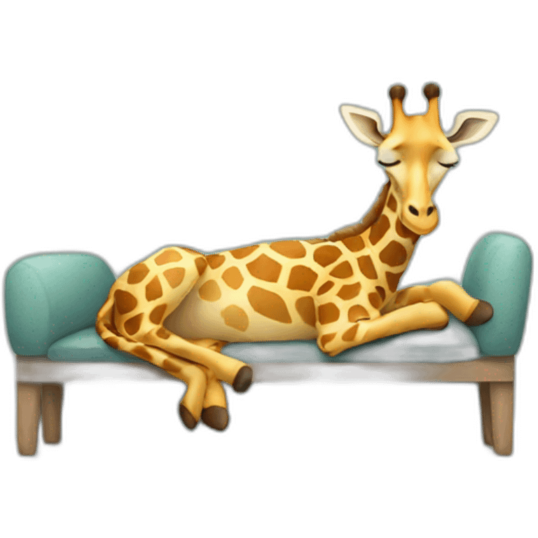 Giraffe sleeping emoji