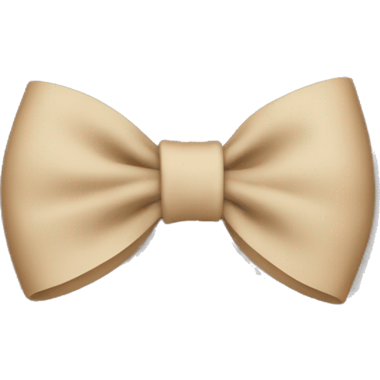 Beige bow emoji