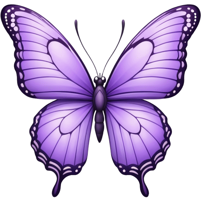 Purple lavender butterfly emoji