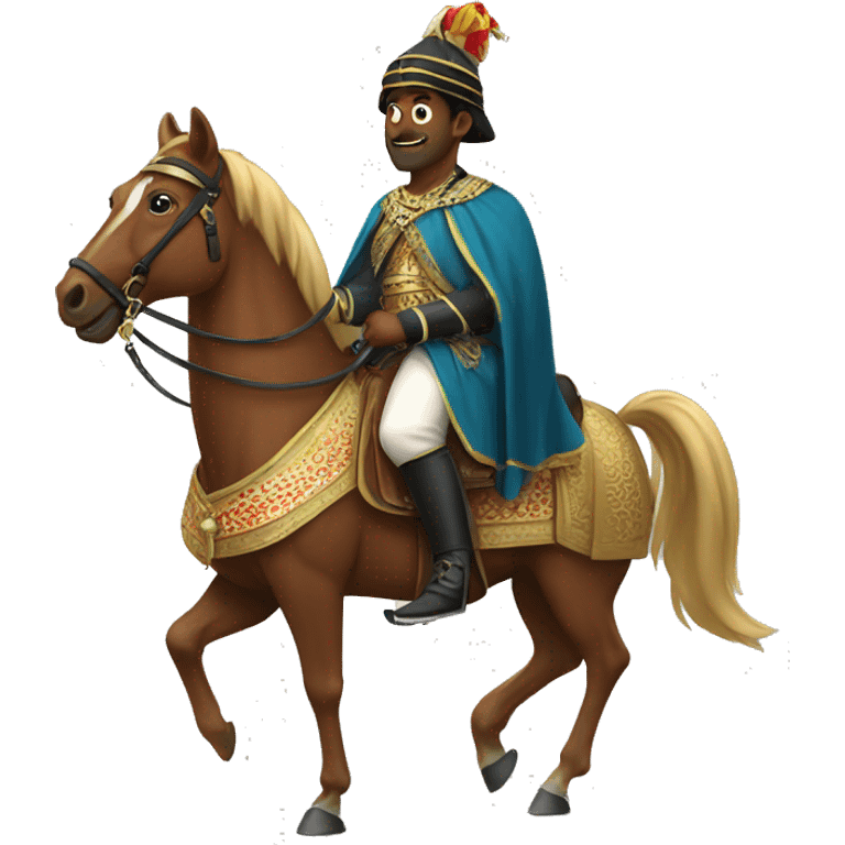 Sultan on horseback emoji