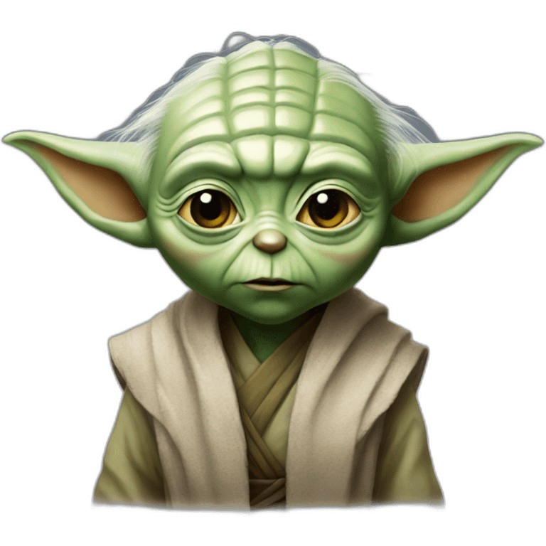 Cara de yoda emoji