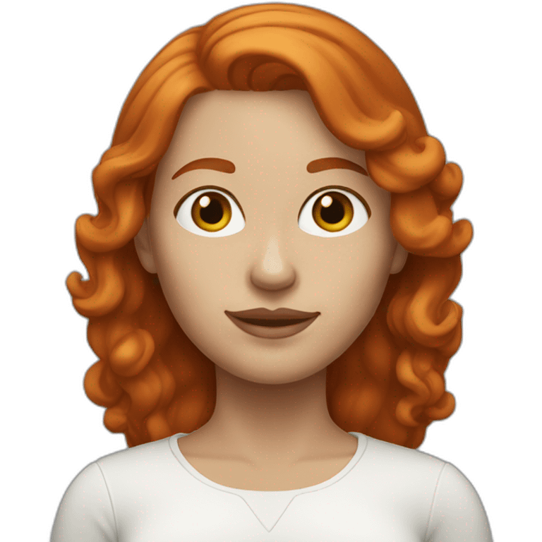 redhead white 35 year old woman emoji