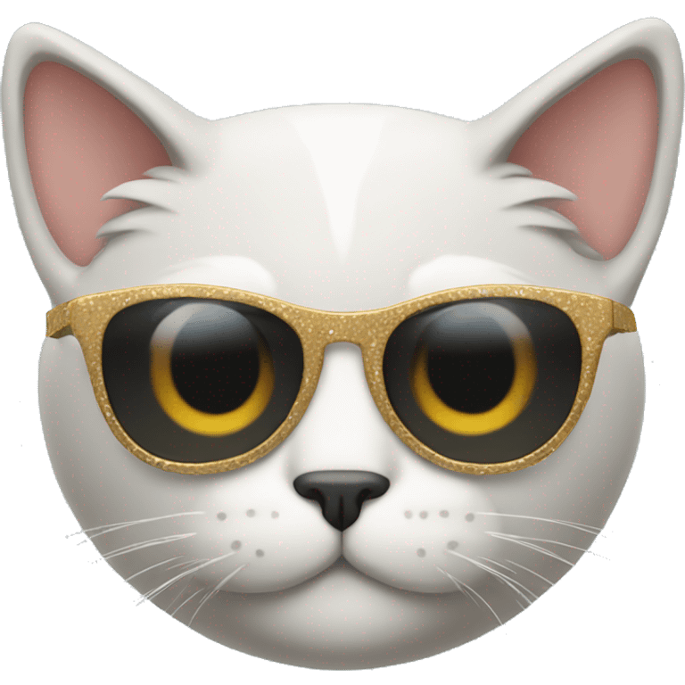 cat with fancy sunglasses emoji