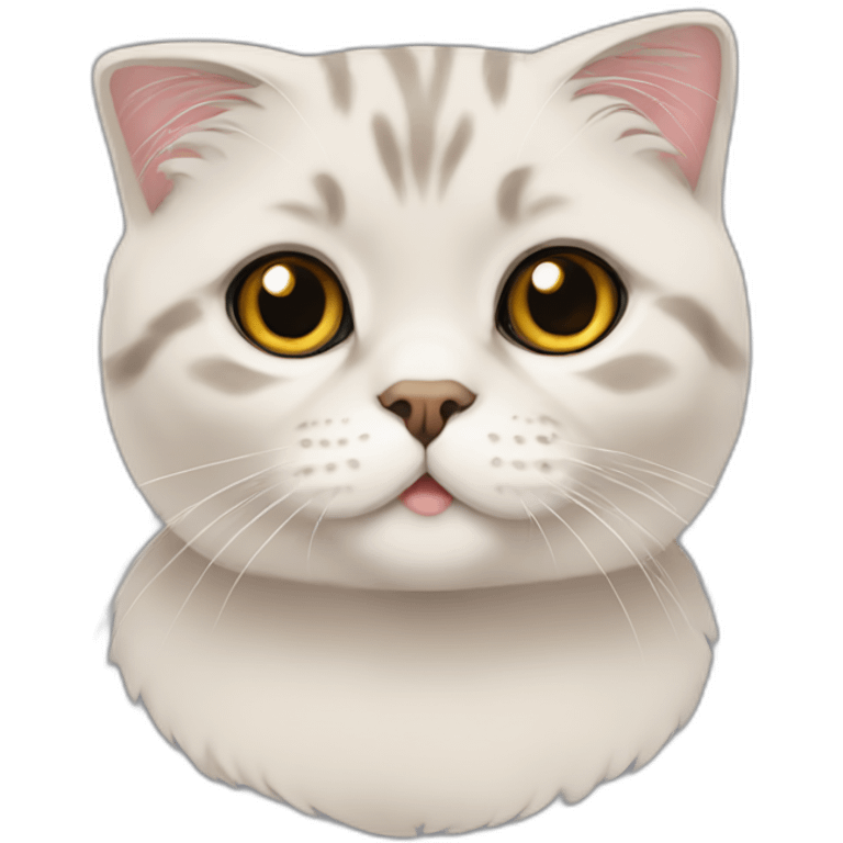 cat scottish fold emoji