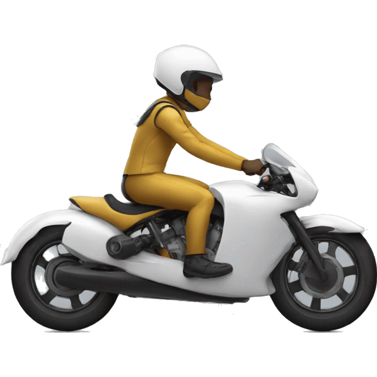 3 wheel streamline bike rider emoji