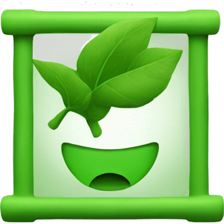 Greenwashing symbol  emoji