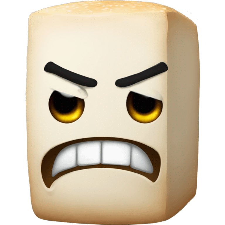 Angry tofu emoji