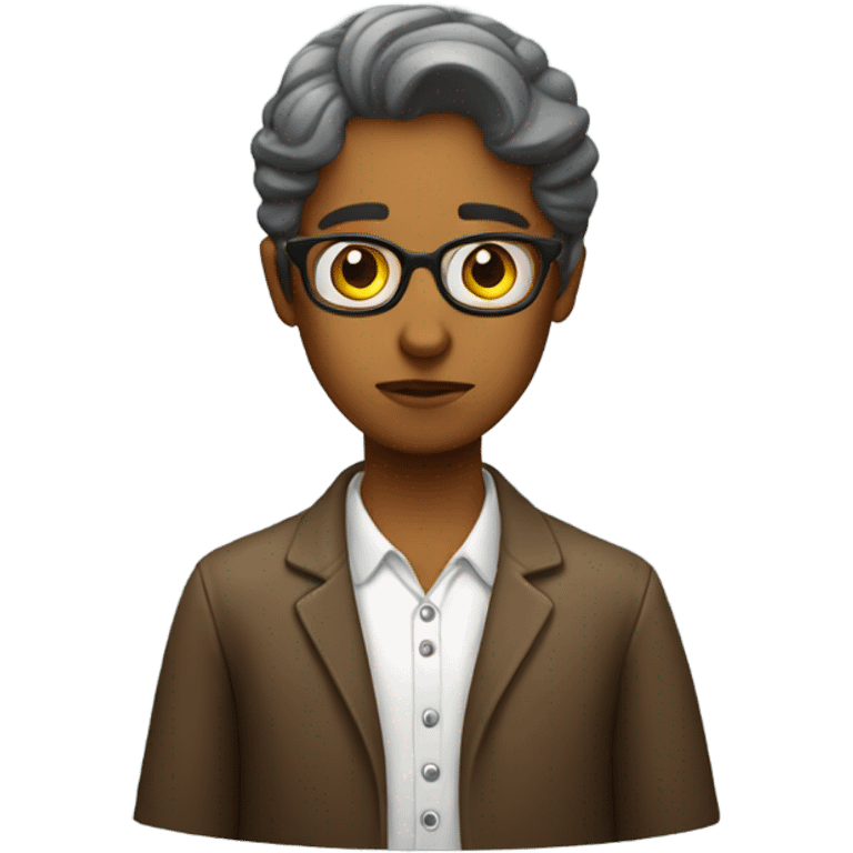 Sad librarian emoji