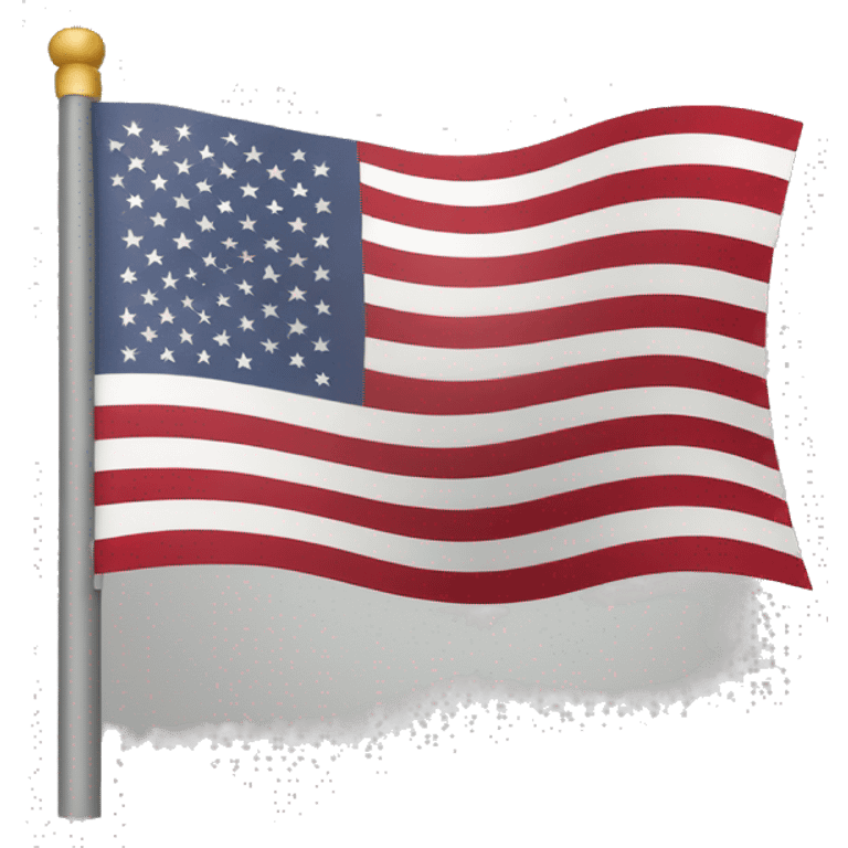 plain american flag, not waving emoji