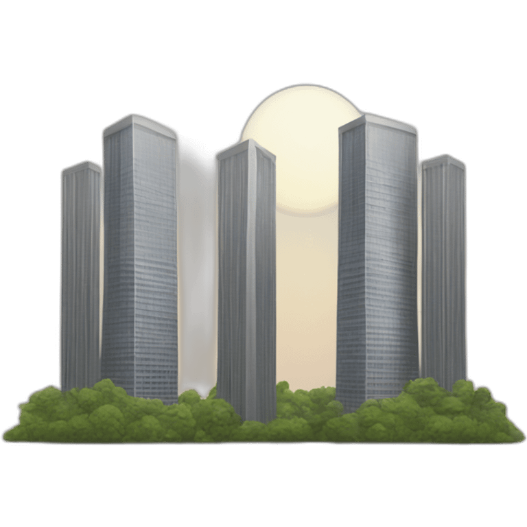 Two Twin towers buildings emoji