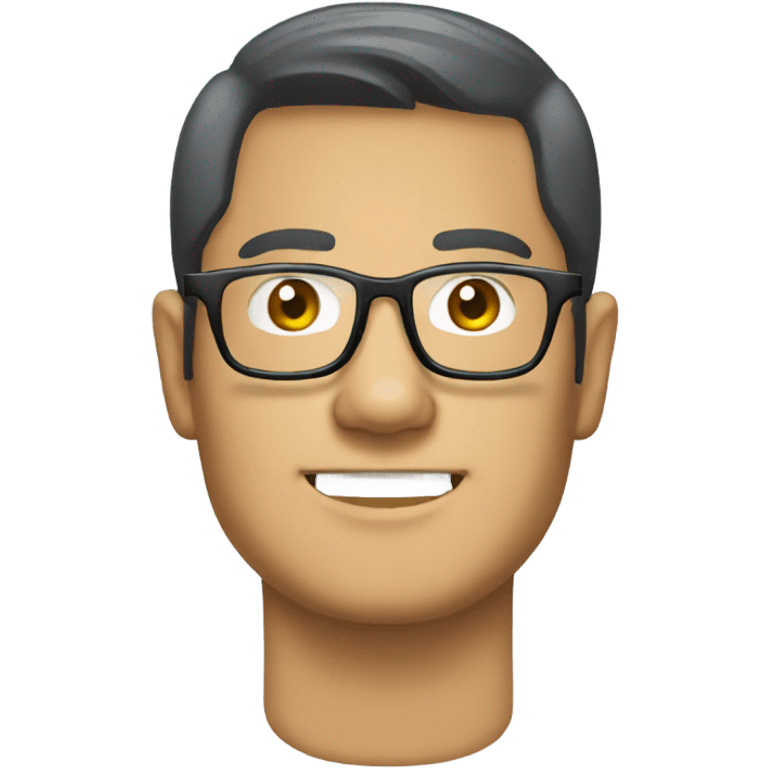 Asian man glasses Toyota Land Cruiser emoji