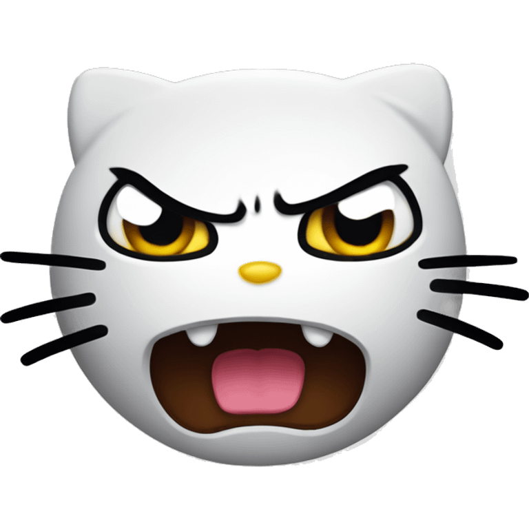 Hello kitty angry emoji