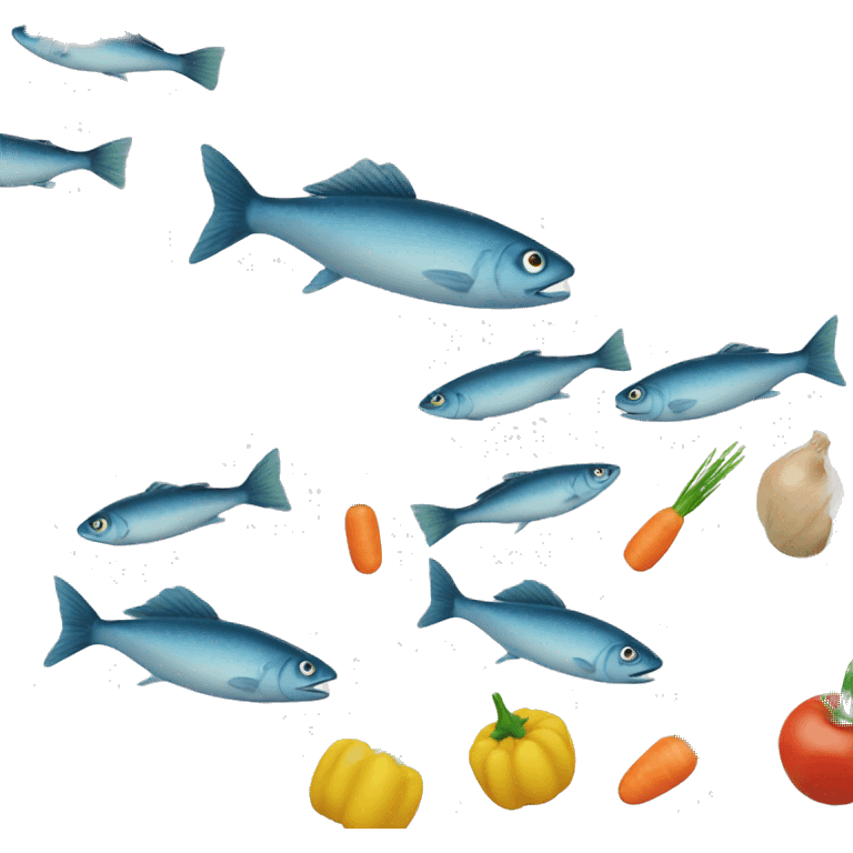 fish and vegetables  emoji