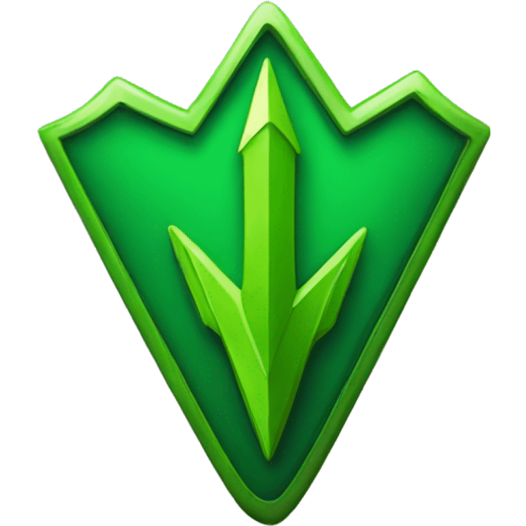 green arrow up badge emoji