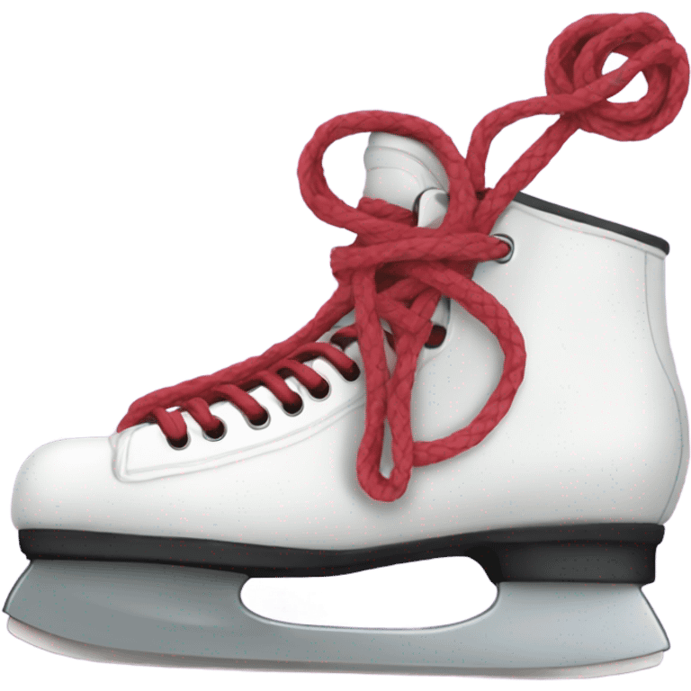 Skates tied together  emoji